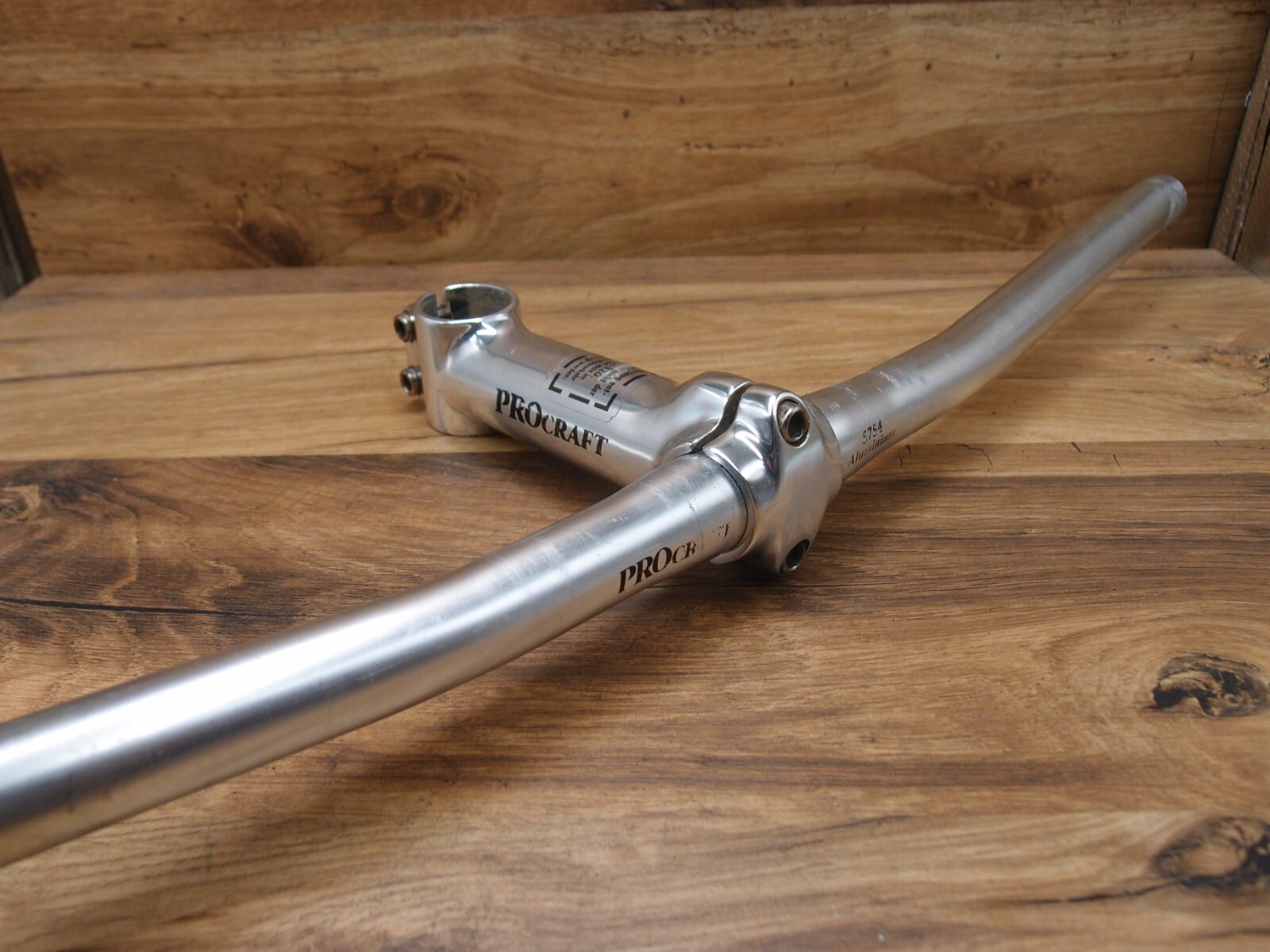 90’s MTB flat handlebar Procfraft alloy + ahead stem Procraft 1 1/8 in
