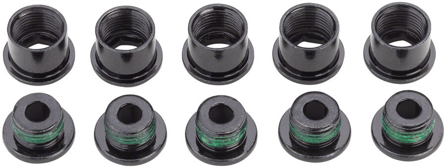 SRAM Crank Chainring Bolt Kit – 5-Arm, Steel, Black