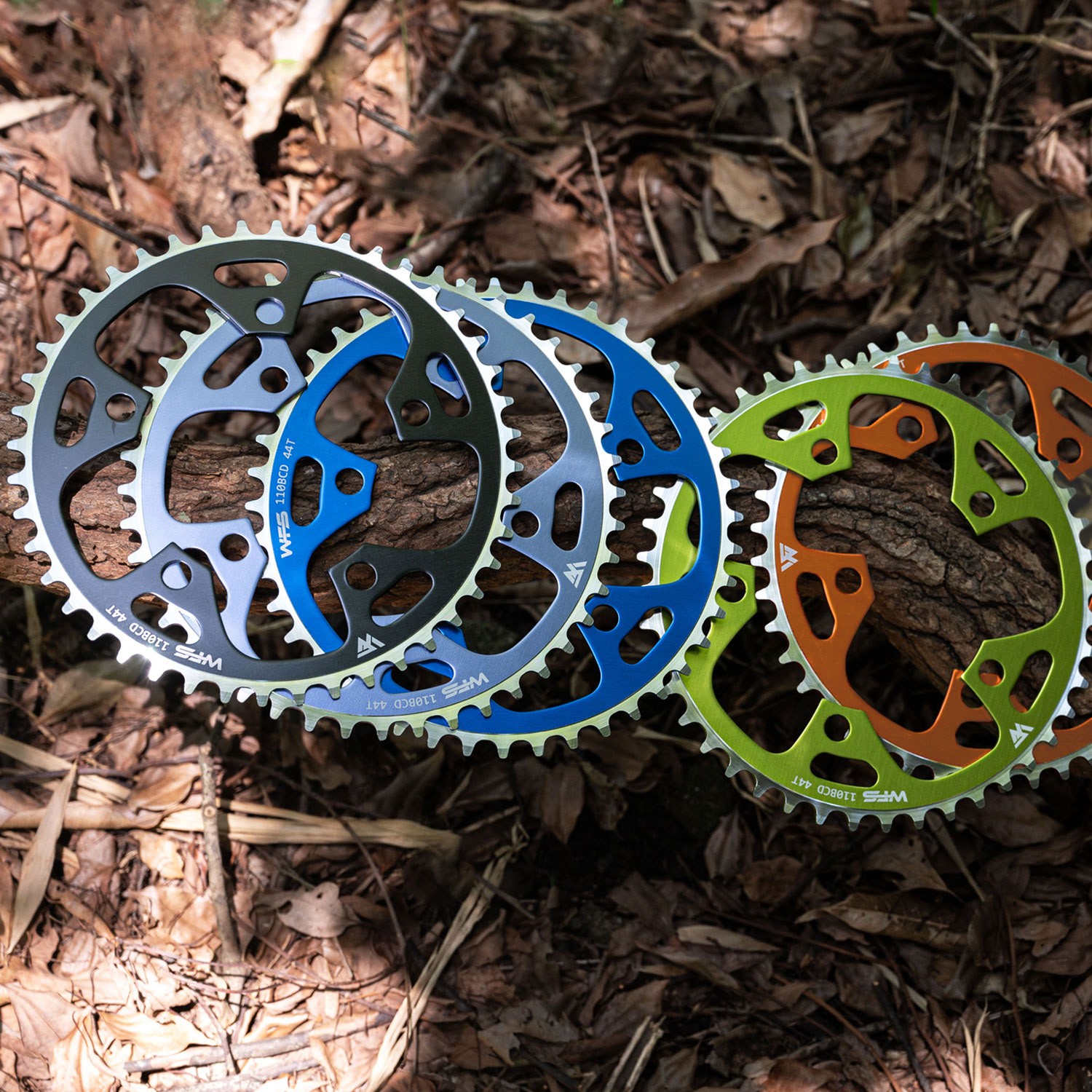 WFS Pulsar Chainring 44T 1/8" 110mm Old School BMX Single Speed Fixie ,Blue