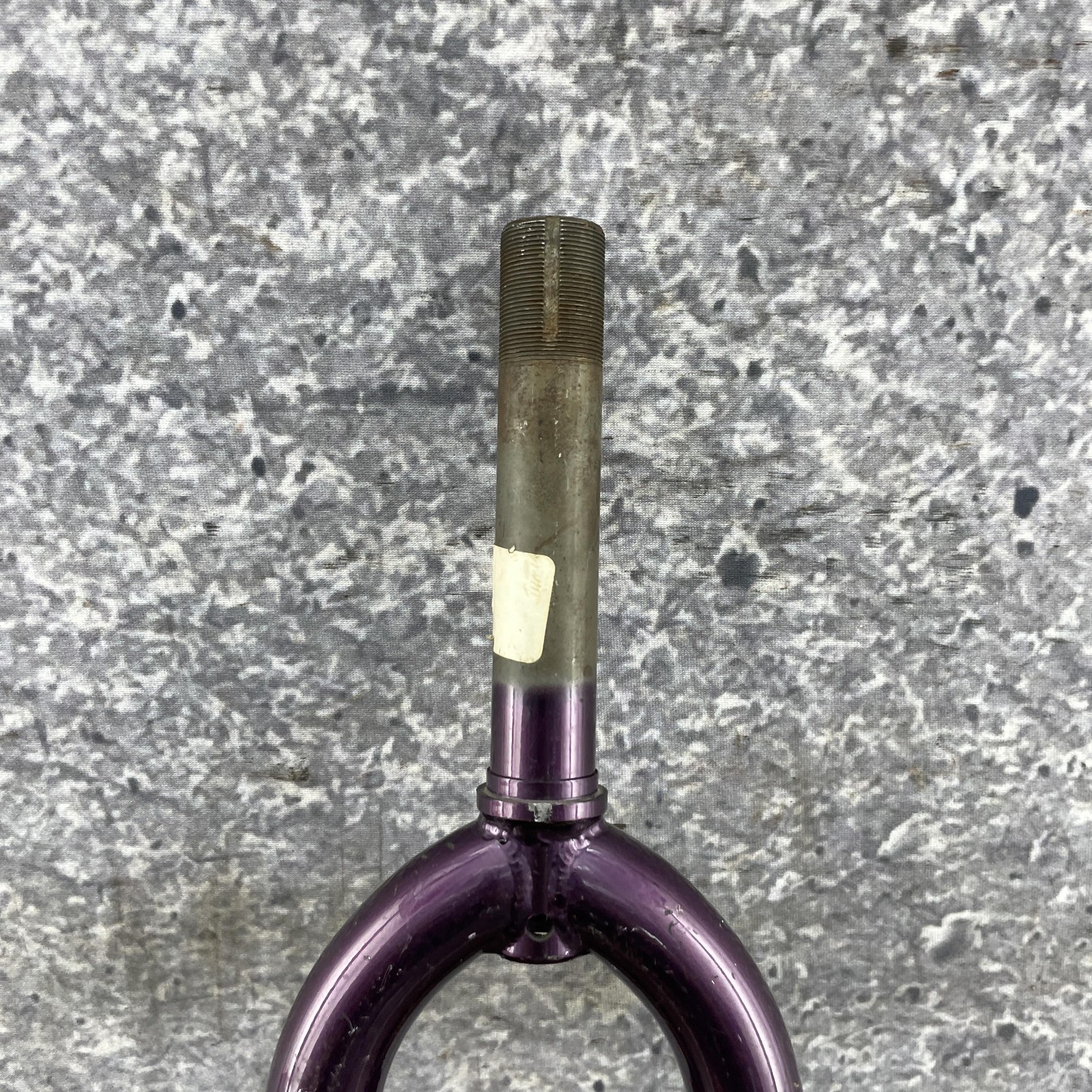Vintage GT Mountain Bike Fork 26in SHORT 1 inch Threaded Canti Purple Steel 80s