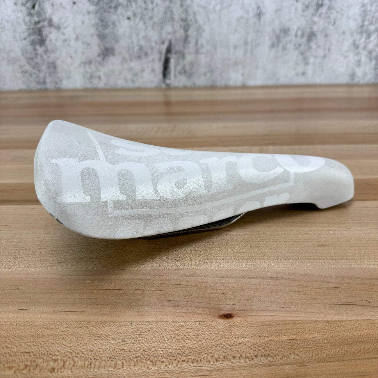Selle San Marco Concor Light 128mm 7x7mm Titanum Rails White Bike Saddle 222g