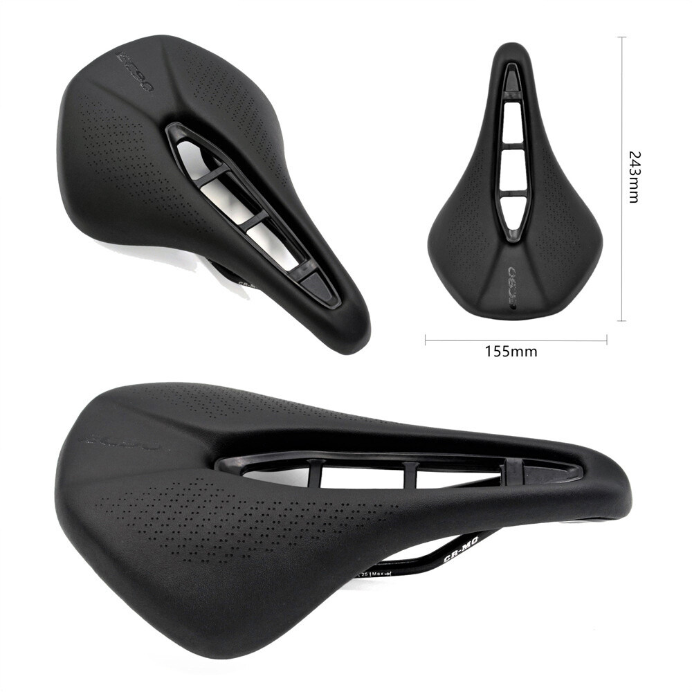 EC90 Road Bike Saddle Mountain Bike Racing Saddle PU Soft Seat Cushion 243*155mm