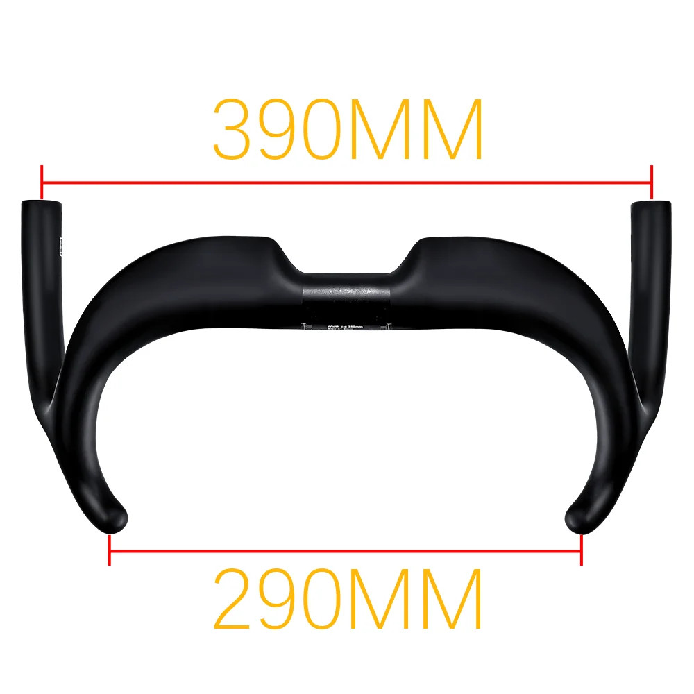 TT Racing Bicycle Handlebar Carbon Fiber Road Bike Handlebar 31.8mm 14 ° Degree