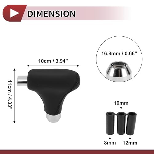 Shift Knob Universal Gear Shift Knob Faux Leather Stick Shifter Lever Knob for