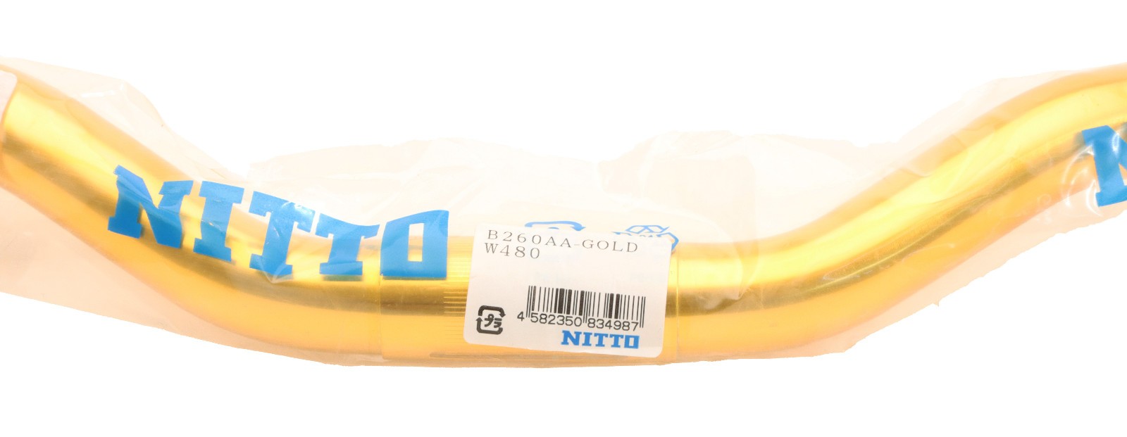 Nitto B260AA Urban Riser Handlebar Gold 25.4mm Clamp x 48cm Width NOS NEW