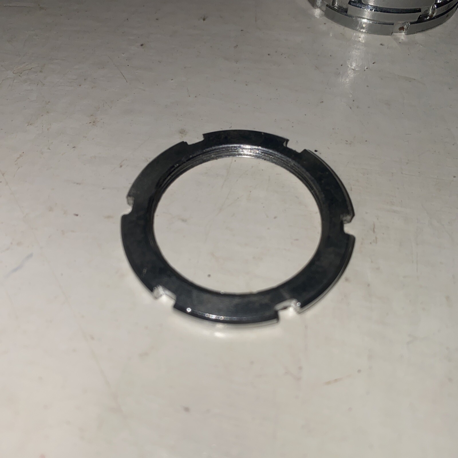 FIXED GEAR LOCKRING Six 6 Notch TRACK Silver Lock Ring 32mm