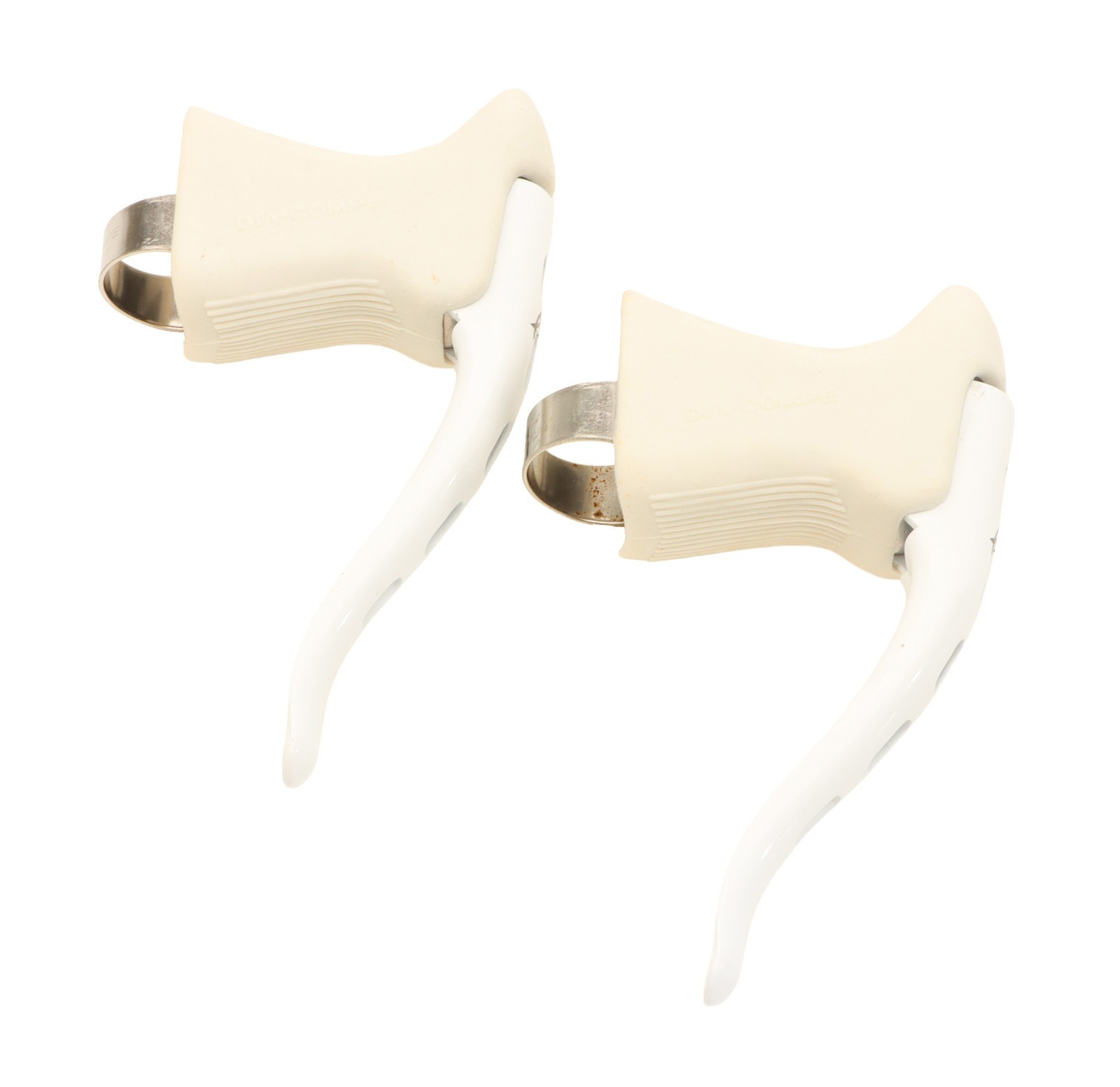 Dia-Compe AGC 250 Brake Levers PAIR AG250WW 23.8mm Clamp White/White NEW NOS