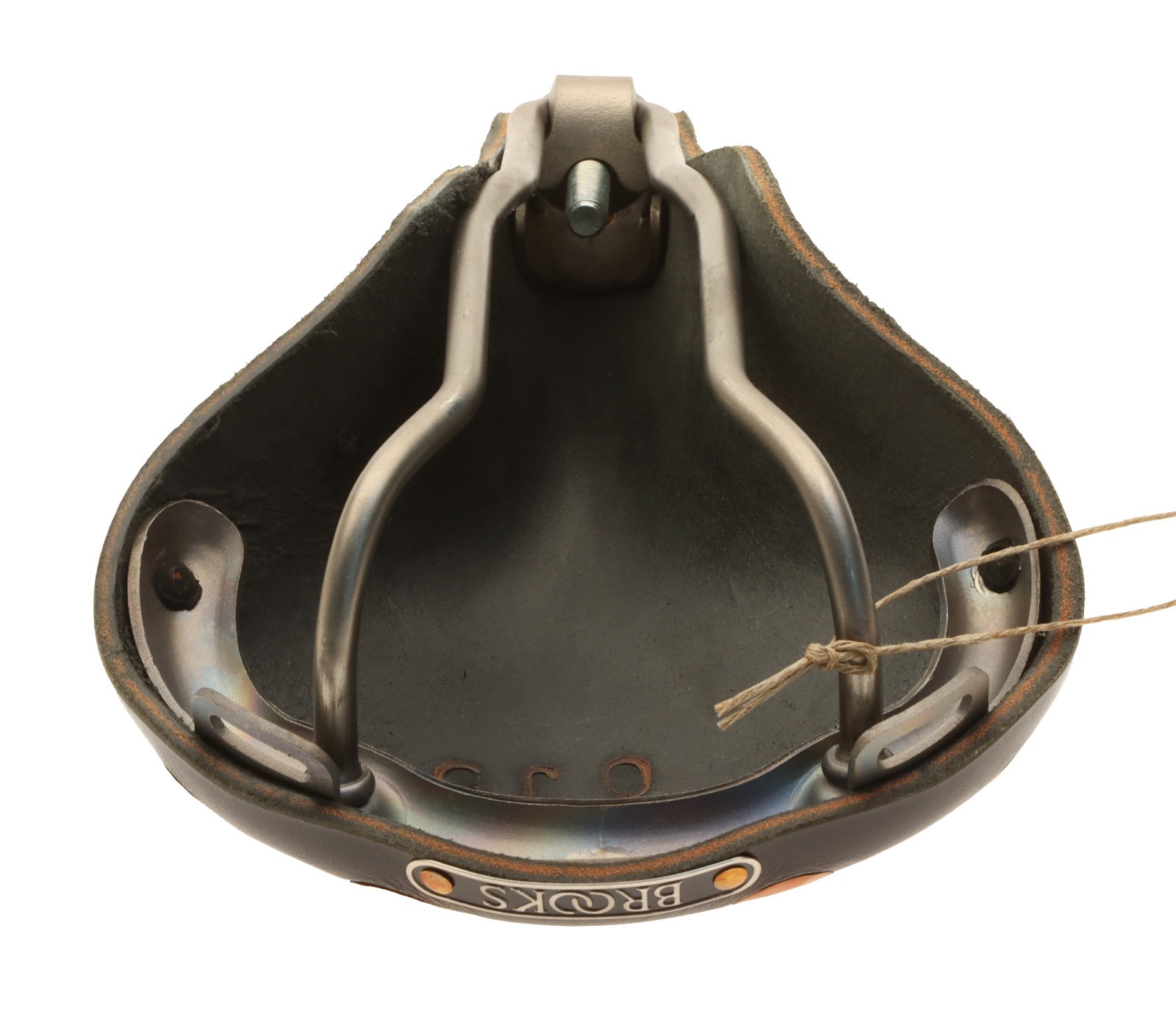 Brooks Team Pro Special Saddle Titanium Rails Hard Leather Cover Black NEW NOS