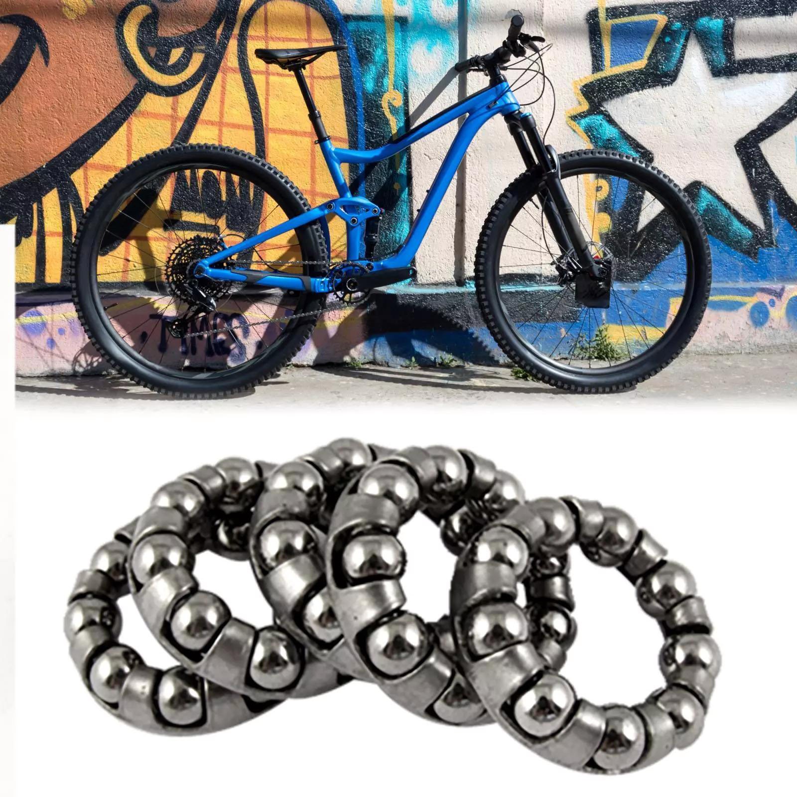 5PCS/Set Stainless Steel Silver 1/4 in x 9 Balls Bicycle Crank Ball Bearing