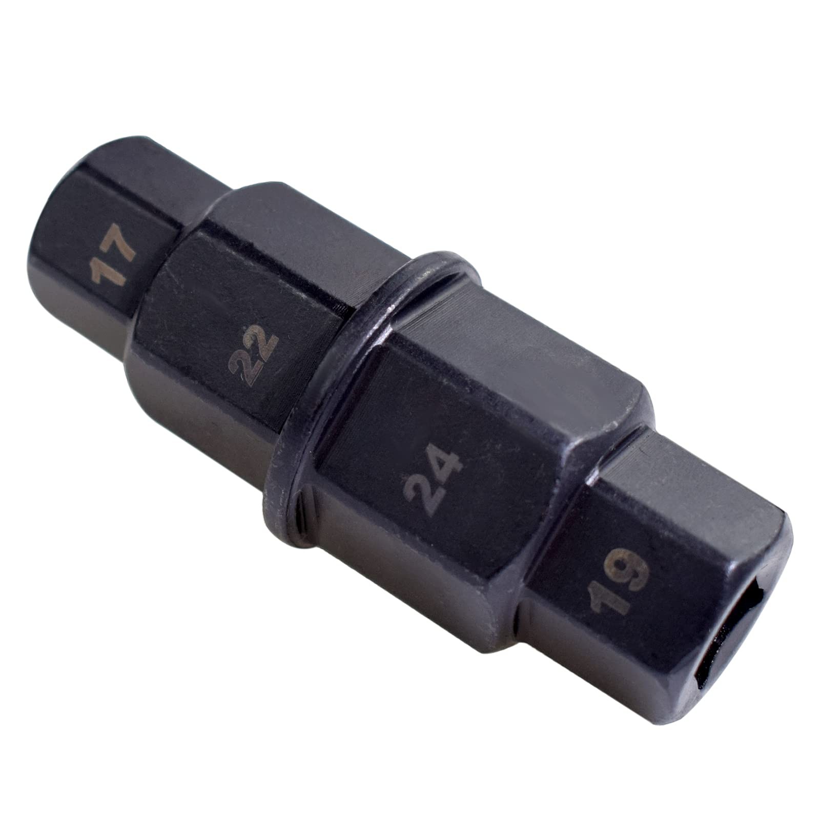 Alltooetools Motorcycle Front Rear Wheel Axle Hex Spindle Driver Socket Black