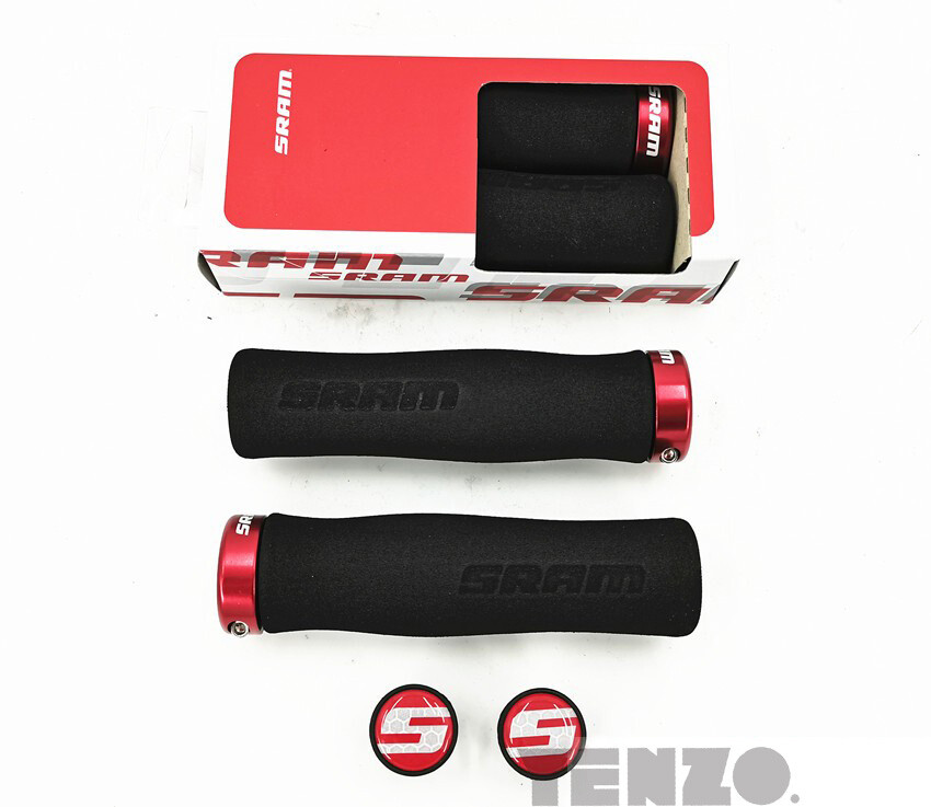 SRAM Lock On Bike Grips Ergonomic Contour Foam MTB XC Mountain Bike Scooter