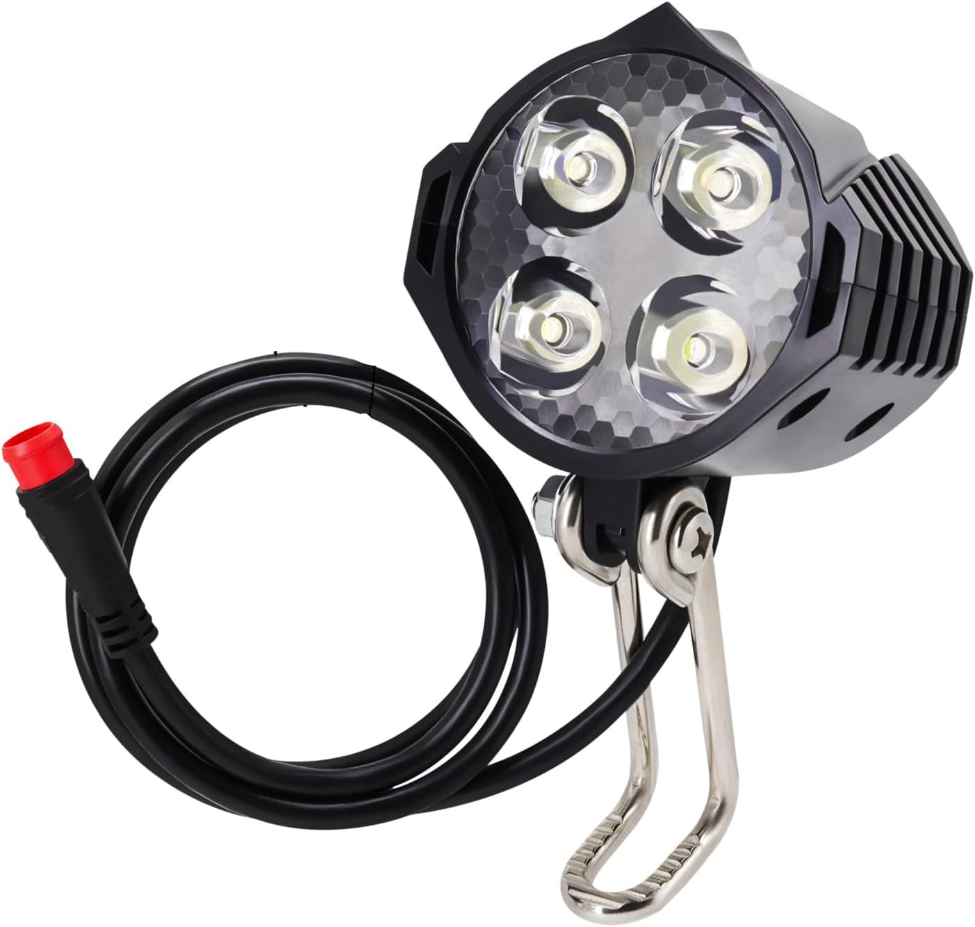 Ebike Headlight 48V 36V, 12V-60V Compatible, 2 Pin Waterproof Connector Electric