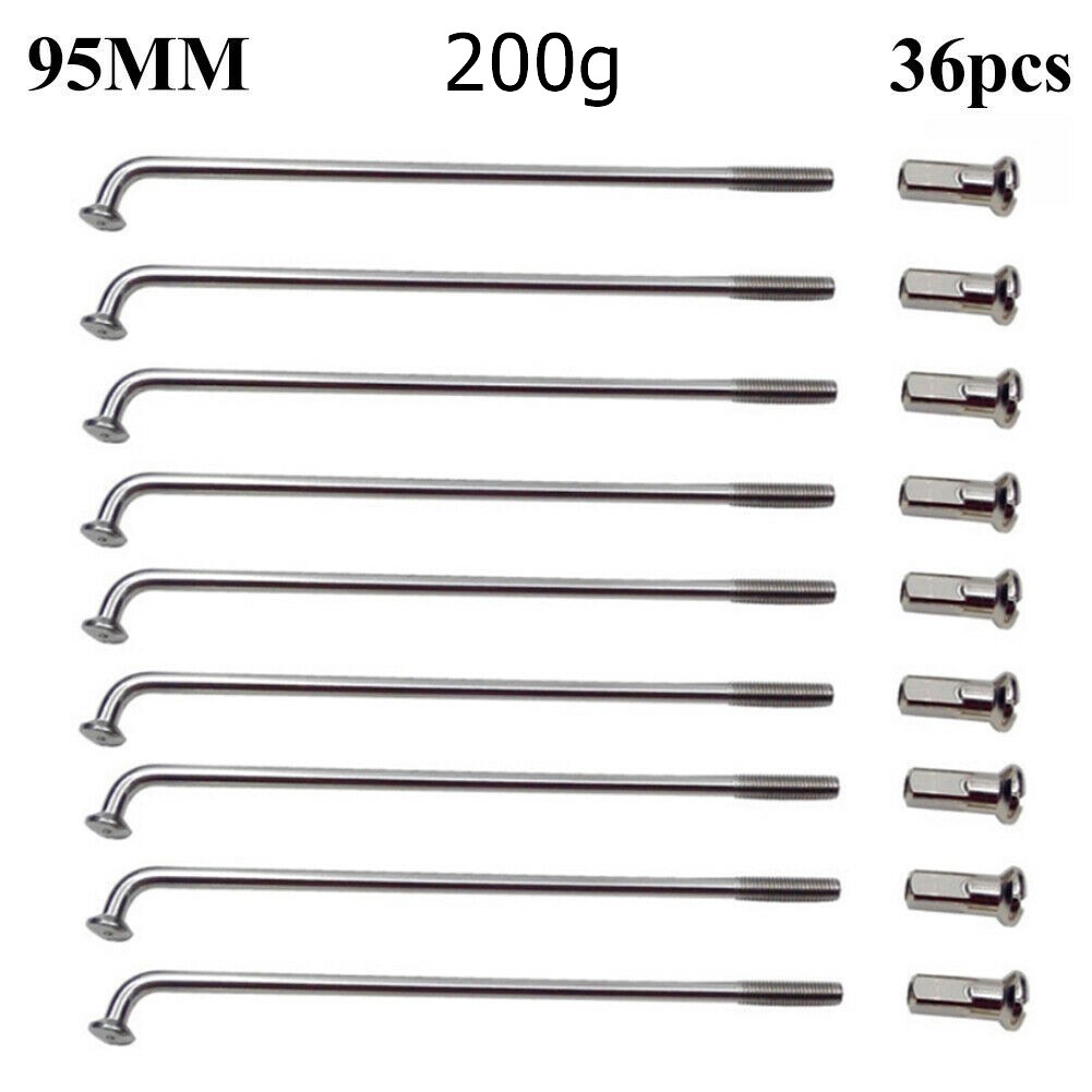 Bicycle Spokes Wheel Rim Spokes 2.5mm 12G 12K Steel 80-305mm Load Wire New