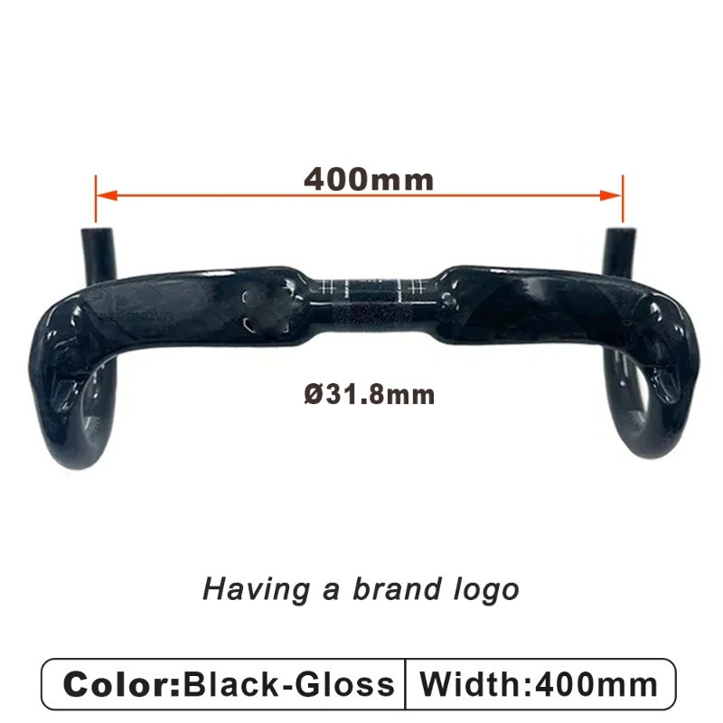 Road Bicycle Carbon Handlebar 31.8mm 380-440mm Width Breaking Wind Bent Bar