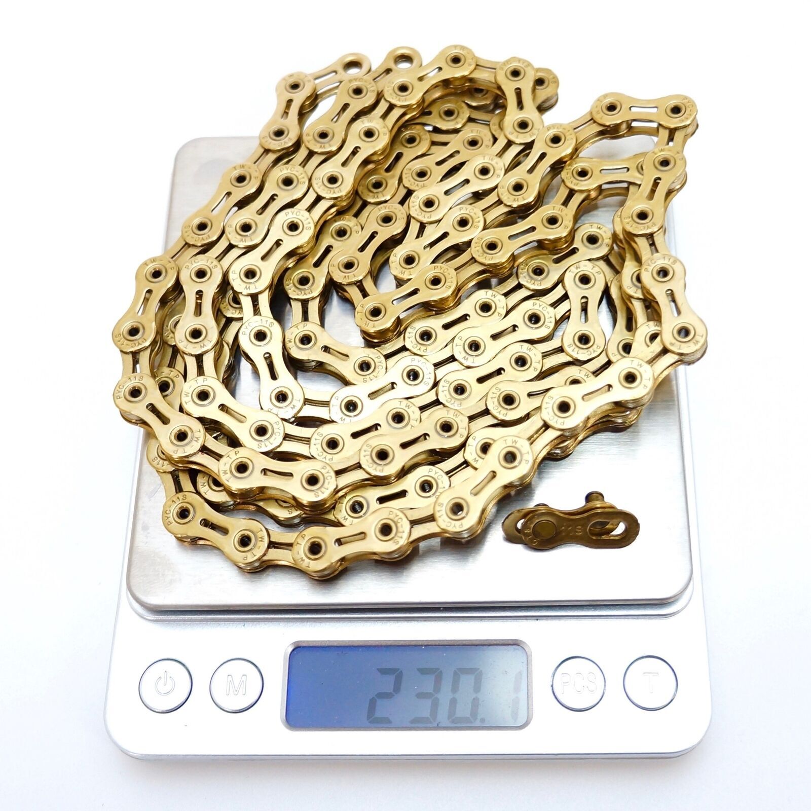 TIPSUM X11SL Ti Gold 118L Road MTB Bike Chain fit all 11s transmission Groupset