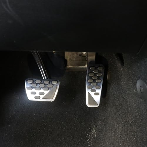 Non-Slip Foot Pedals Pads Aluminum Auto Pedal Covers Compatible with Jeep