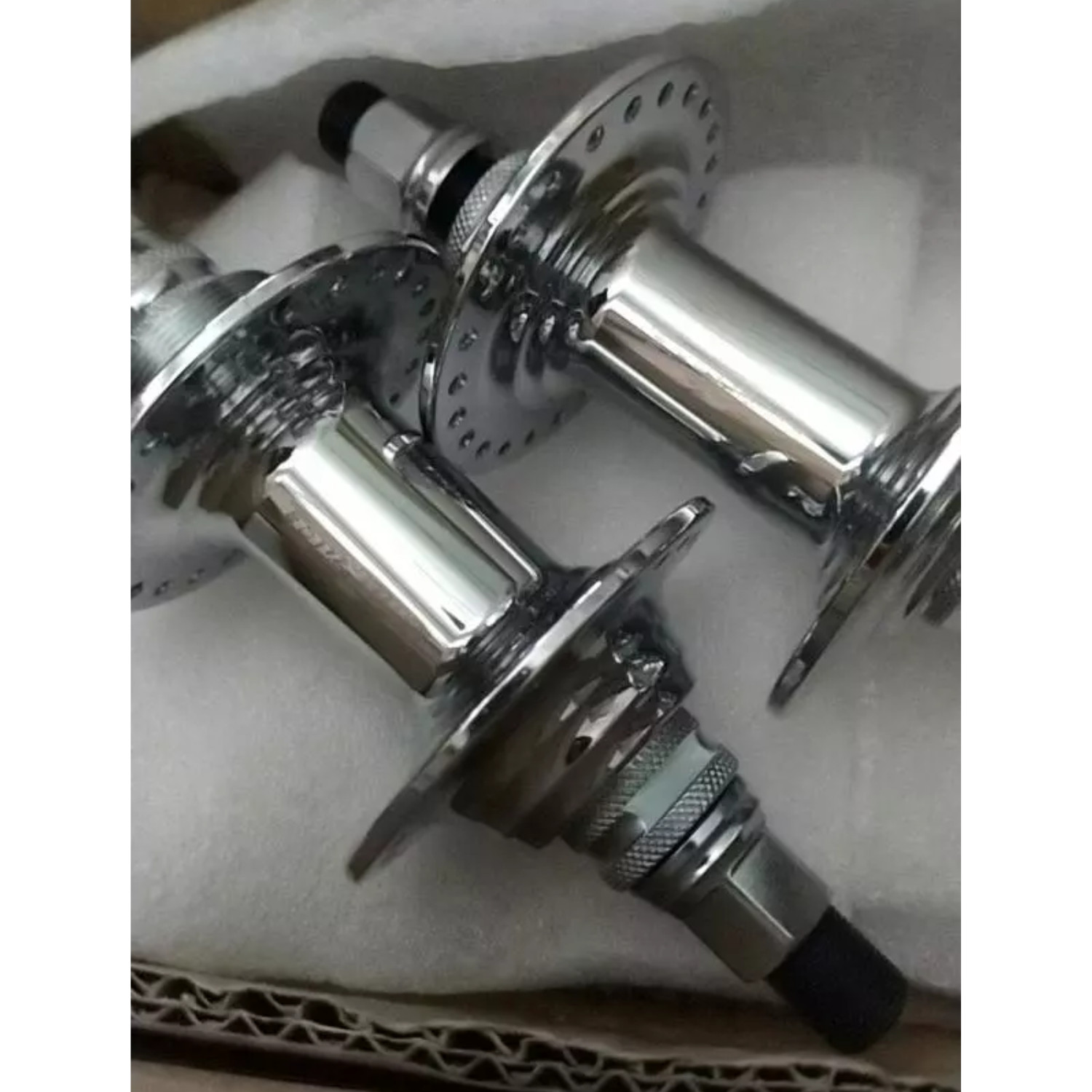 BMX NOS Sunrace Chrome Hub 48 Holes Old School CP 14mm Cr-Mo Axle -FREE SHIPPING