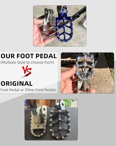 Dirt Bike Pegs,Motorcycle Foot Pegs MX Foot Pedals Rests CNC for Light purple
