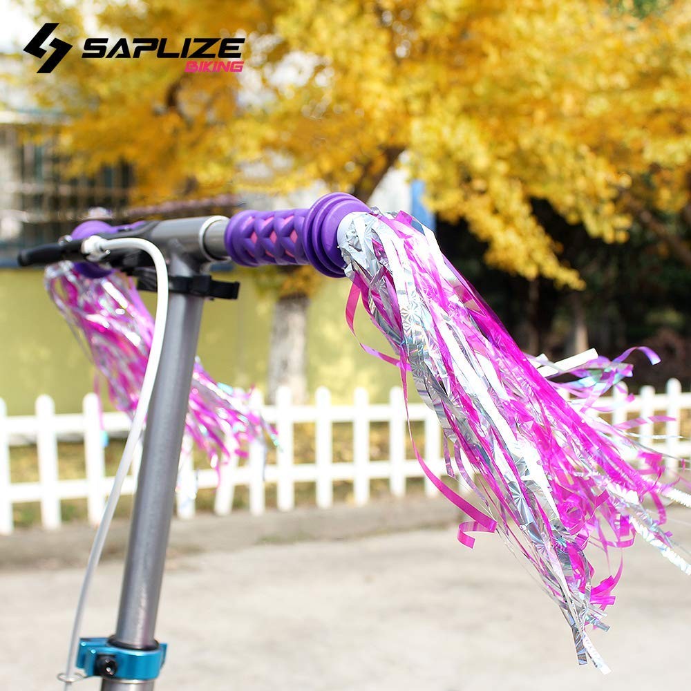 SAPLIZE Kids Bike Handlebar Grips, Shorter Length(4.13″), for Kids Girls Boys…