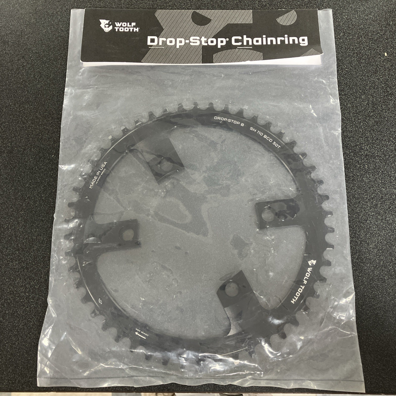 Wolf Tooth Chainring Drop Stop 50T 110 BCD