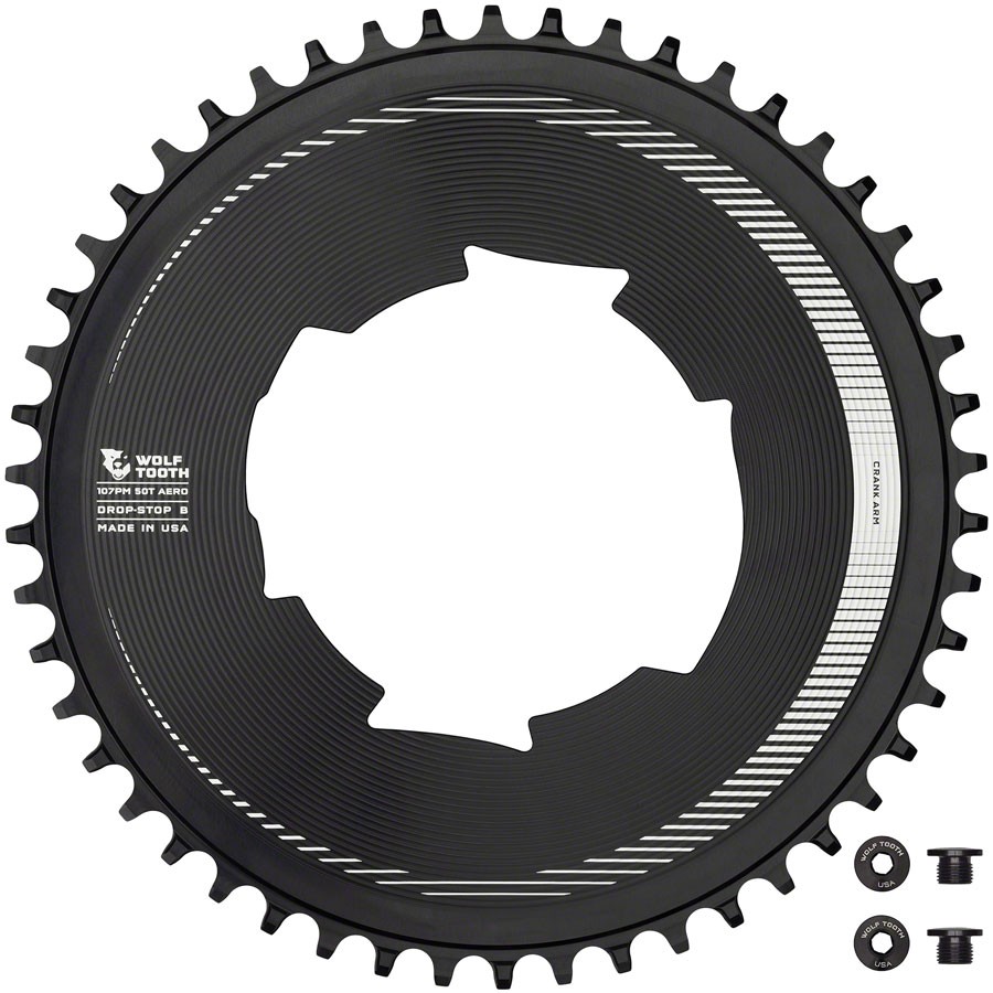 Aero 107 BCD Chainrings for SRAM – Wolf Tooth Aero 107 BCD Chainring – 50t,
