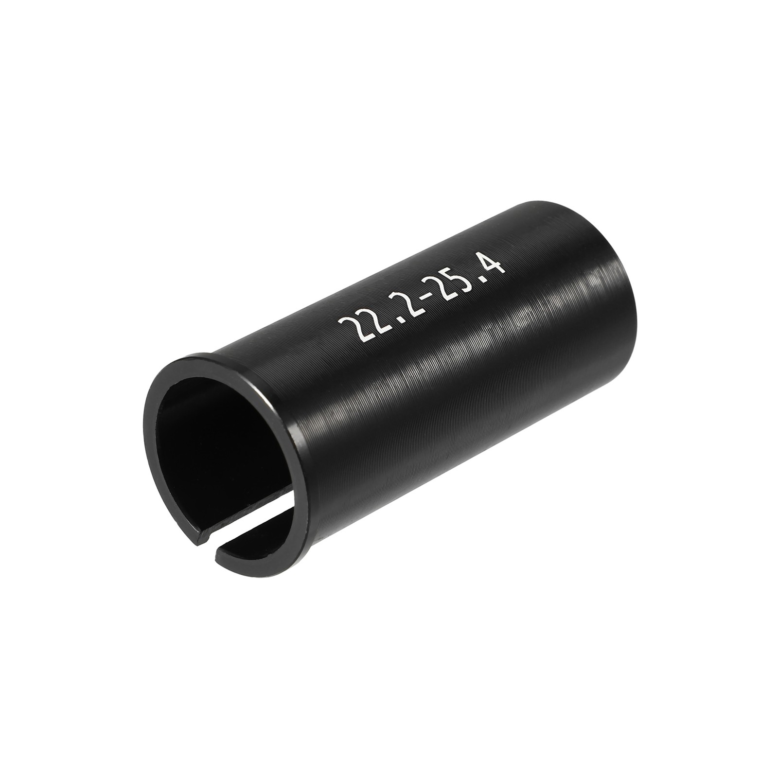 2 Pcs 22.2mm to 25.4mm Bicycle Seat Post Tube Adapter Reducing Sleeve Black