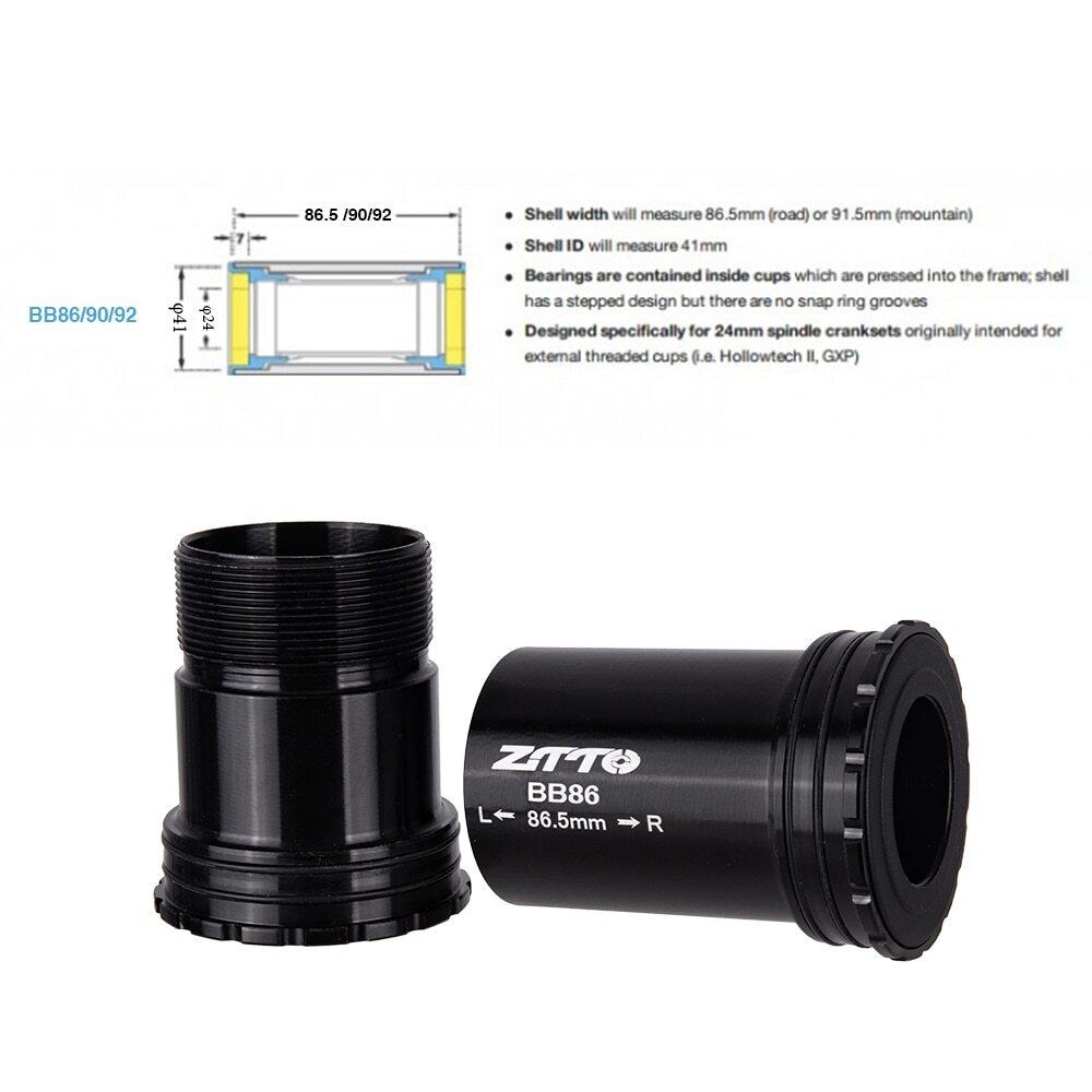 BB86 24mm CERAMIC BB92 BB90 Press Fit Bike Bottom Brackets Thread Lock BB
