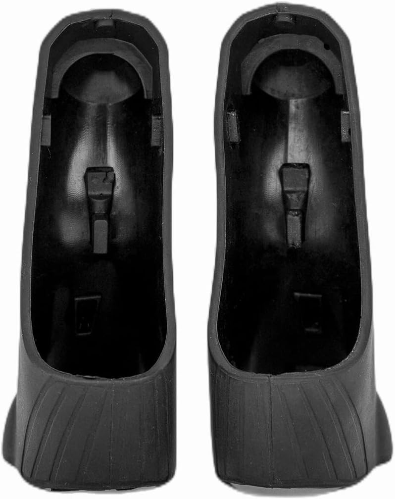 Durable L-Shaped Silicone Brake Lever Grips for Enhanced Cycling Control, Black