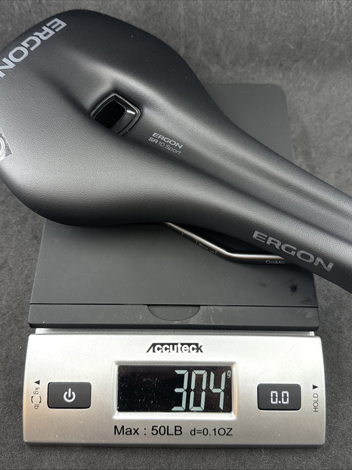 ERGON SR 10 Sport Stealth Road Saddle CroMo Rail Black 270mm x 140mm MSRP $99