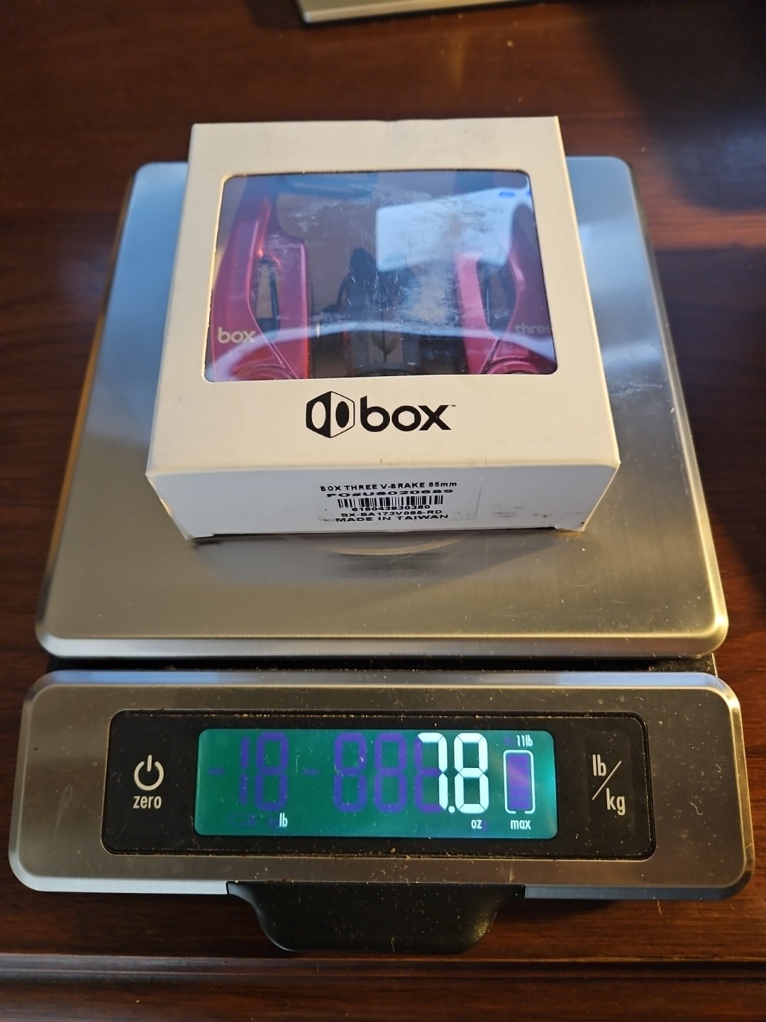 BOX COMPONENTS BMX PRO V-BRAKE BOX THREE CALIPER 85MM RED