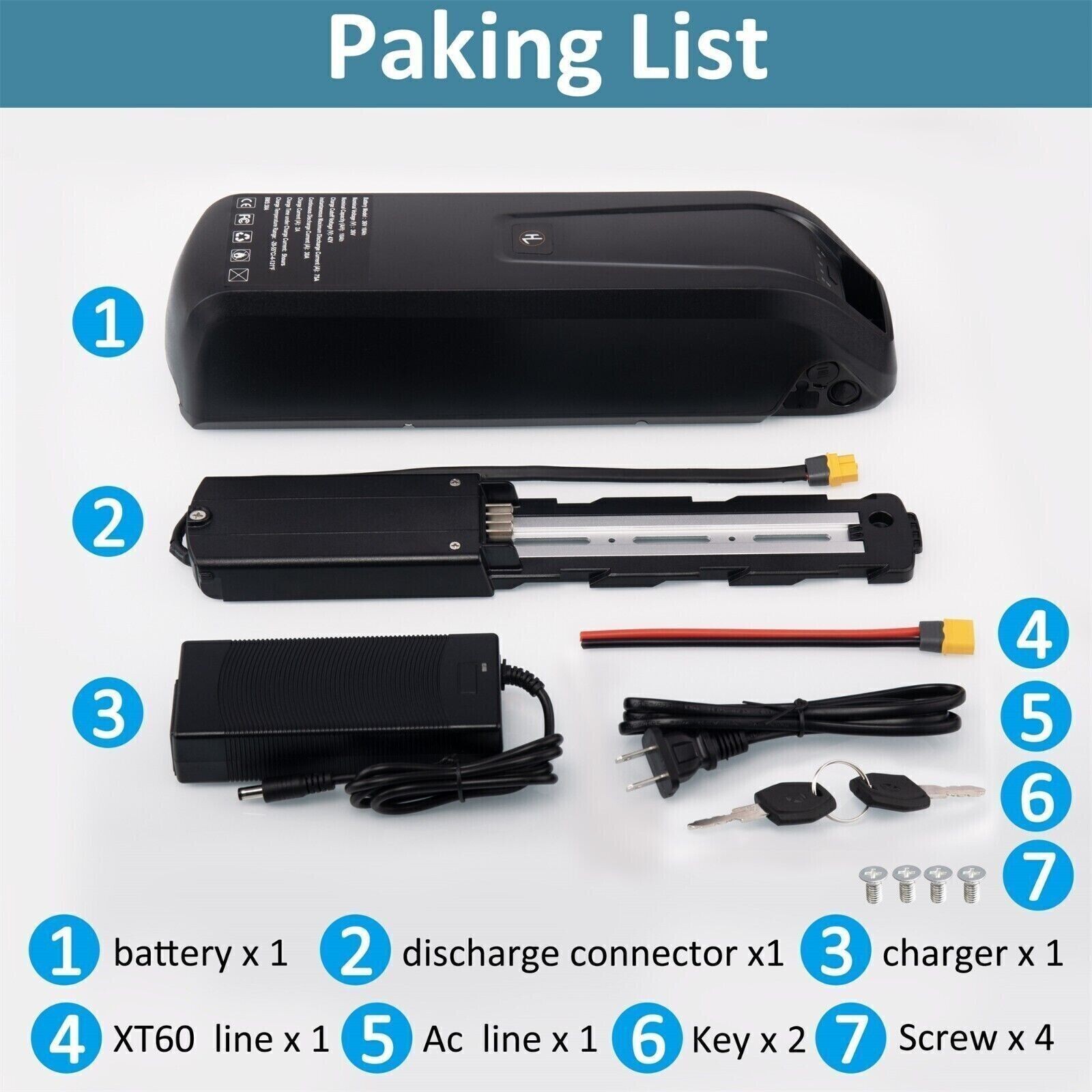 36V 48V 52V 10Ah 15Ah 20Ah Hailong Lithium Ebike Battery For Electric Bike Motor