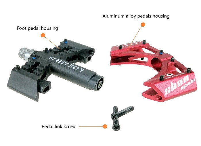 Street Boy 3 Bearing MTB Racing Bicycle Pedal 9/16″ Road Bike Pedals Aluminum