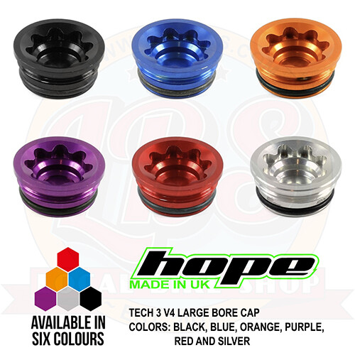 Hope Tech 3 V4 Large Brake Bore Cap – All Colors – Brand New