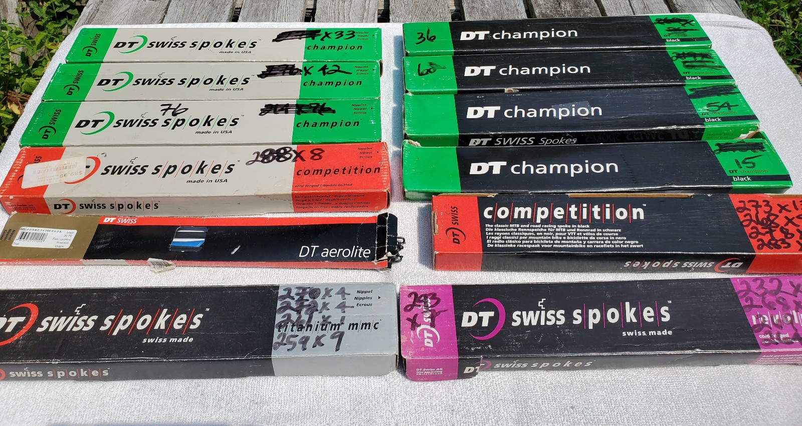 DT Swiss Revolution 14/17ga DB Spokes. box of 47.See description for specifics