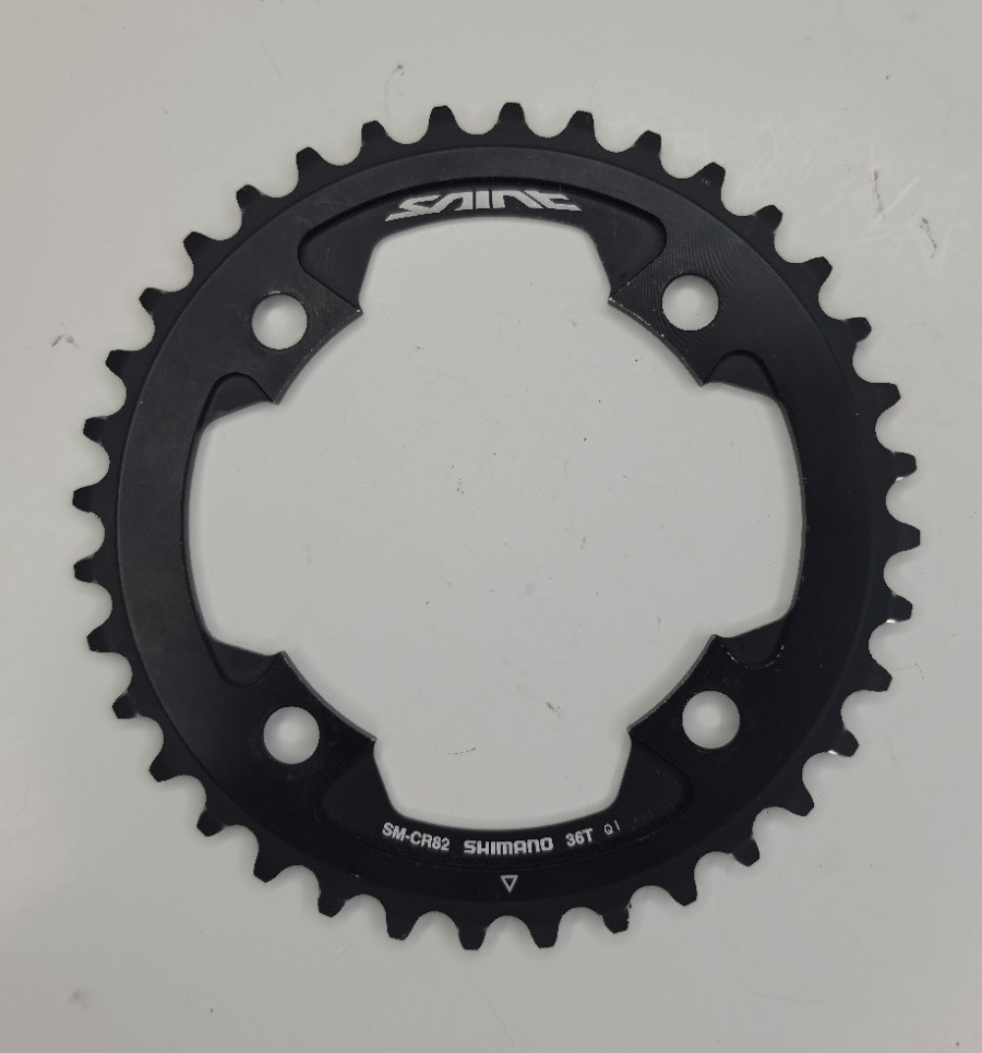 Shimano Saint SM-CR82 36T Chainring 104mm BCD 4-Arm Aluminum Black