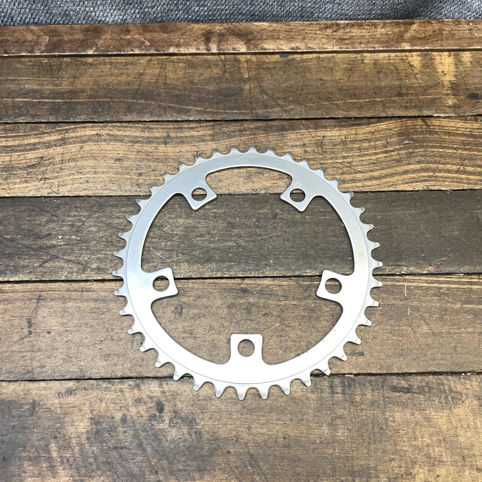 Vintage Sugino 40T Chainring 110 BCD 5-Arm Silver Steel Sprocket 40 Tooth BMX