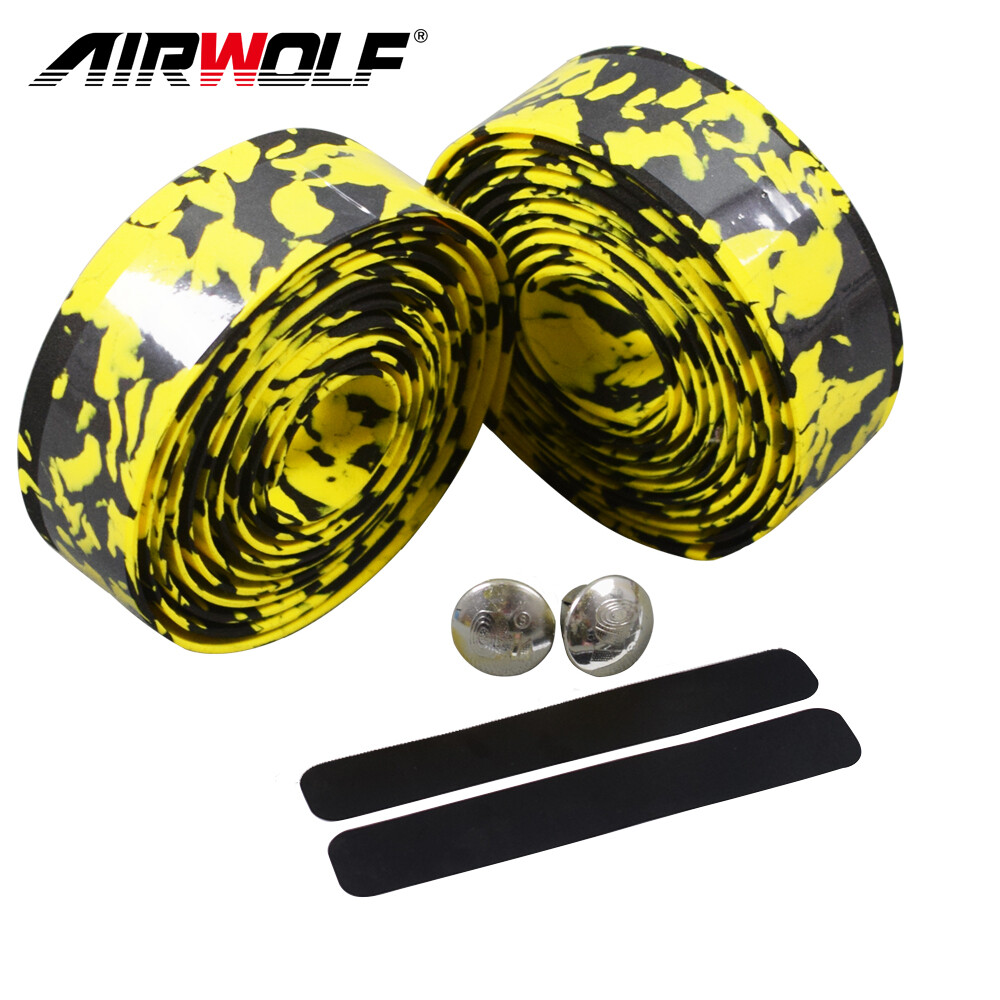 2 PCS Road Bike Handlebar Tape Bicycle Drop Bar Wrap Outdoor Sports Non-slip
