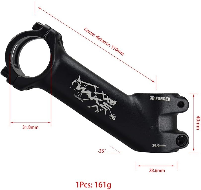 Bike Stem 31.8 60mm/70mm/90mm/110mm 35 Degree MTB Stem Mountain Bike Stem Ris…