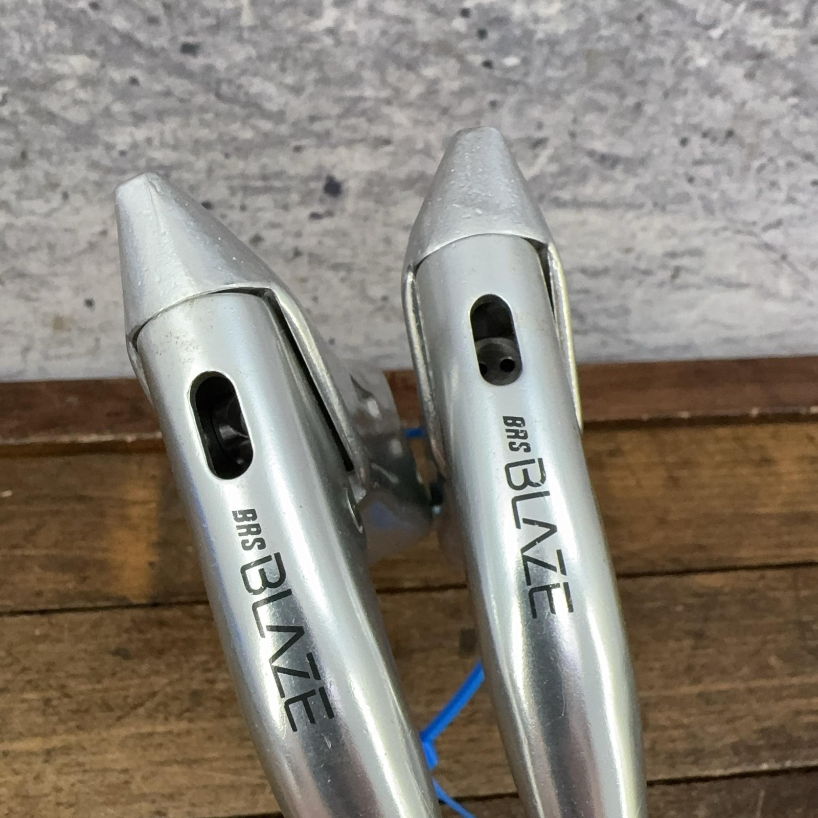 Vintage Shimano BRS Blaze Brake Lever Set NOS Aero Drop Bar Silver 23.8