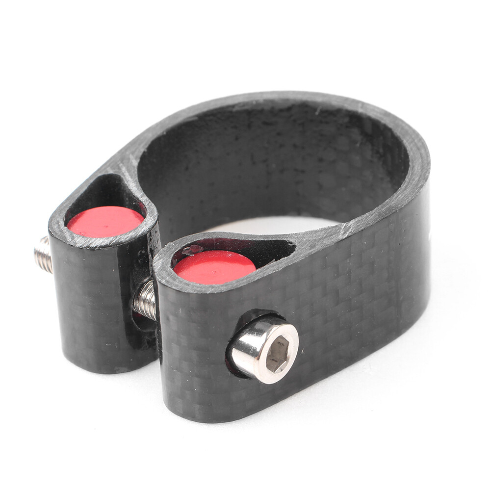 Ultralight Seat Post Clamp Fit 1.24″/1.21″ 1.07″ seat post 0.7oz Carbon Fiber