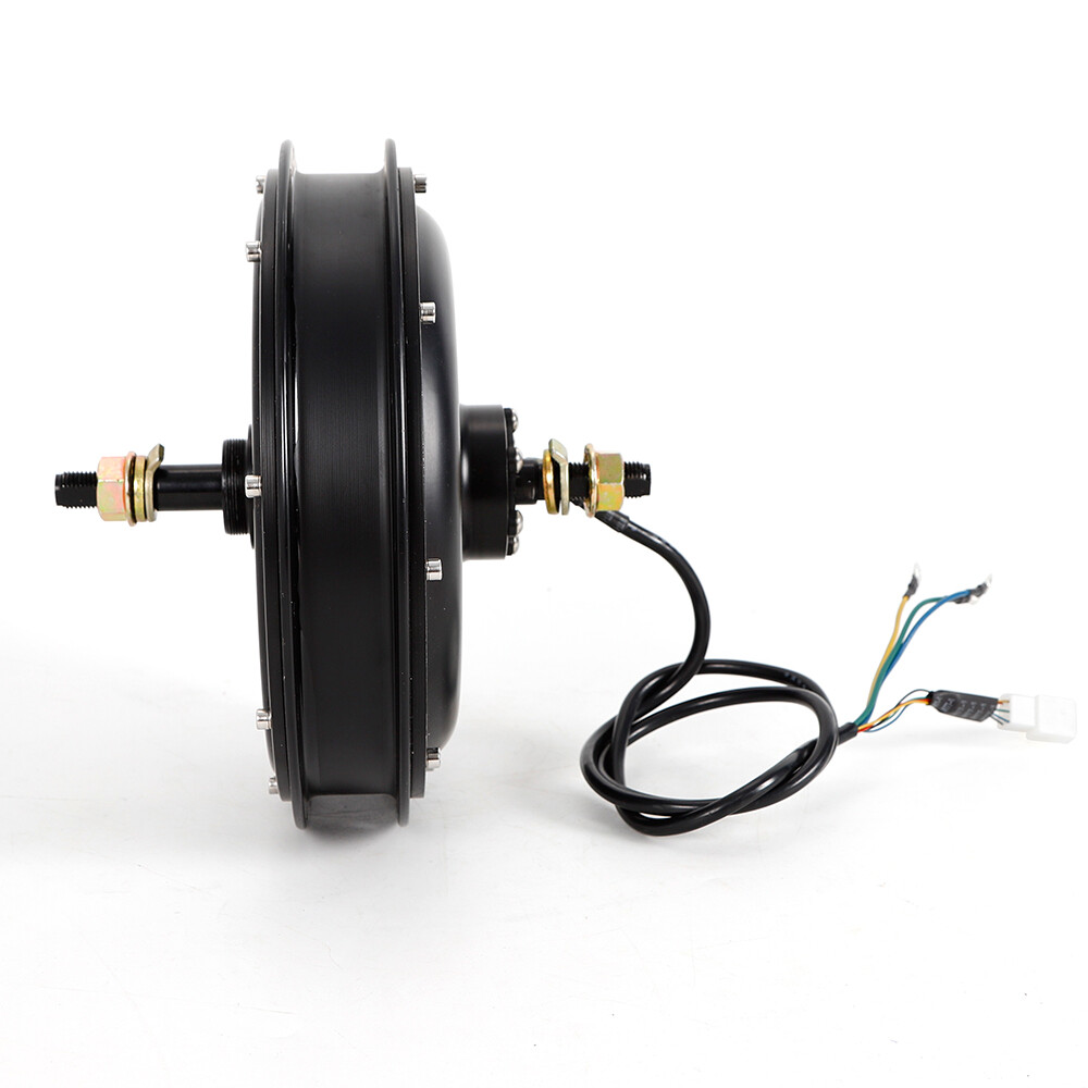 1500W 48V Brushless Gearless Rear Hub Motor 55Nm 20–28in 135mm 36H