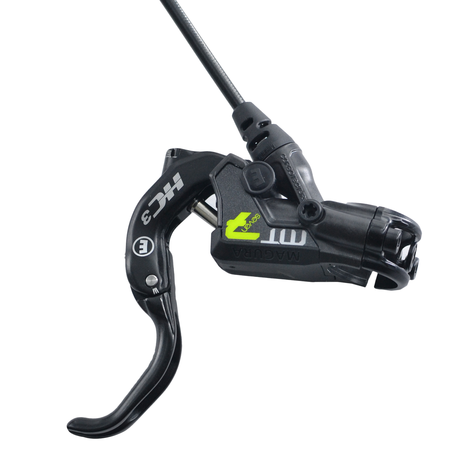 Magura MT7 HC3 4-Piston PM Hydraulic Disc Brake Set w/180&203mm Rotor (F+R)