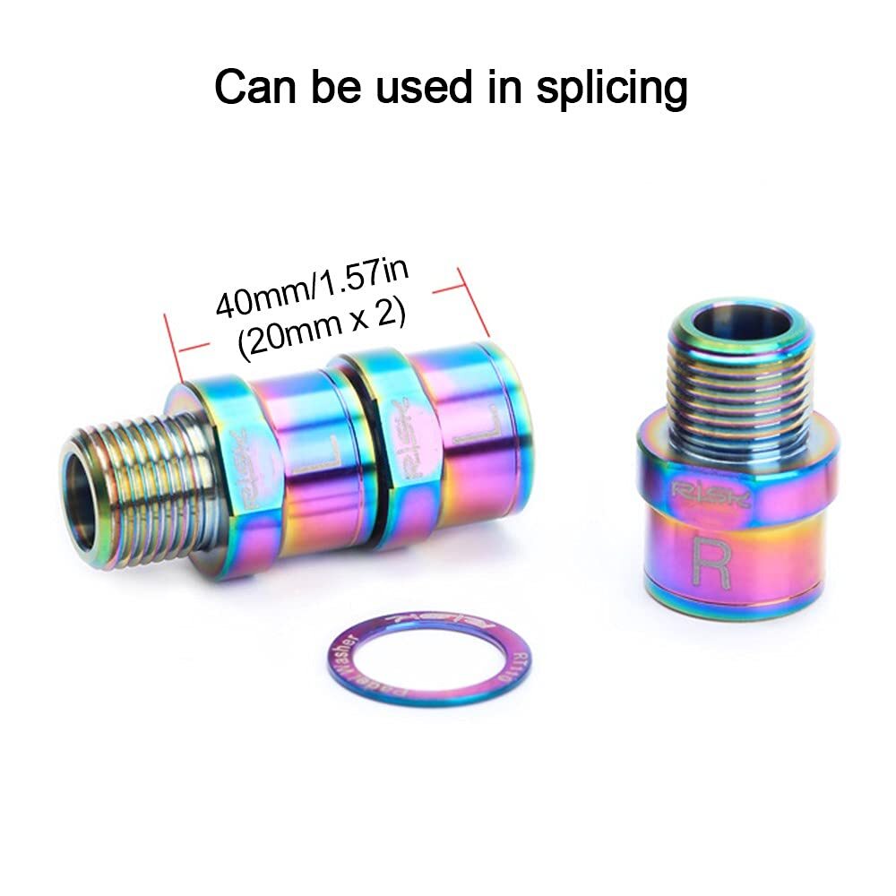 Titanium Alloy Bike Pedal Extenders 16/20mm for 9/16″ Threaded Pedals