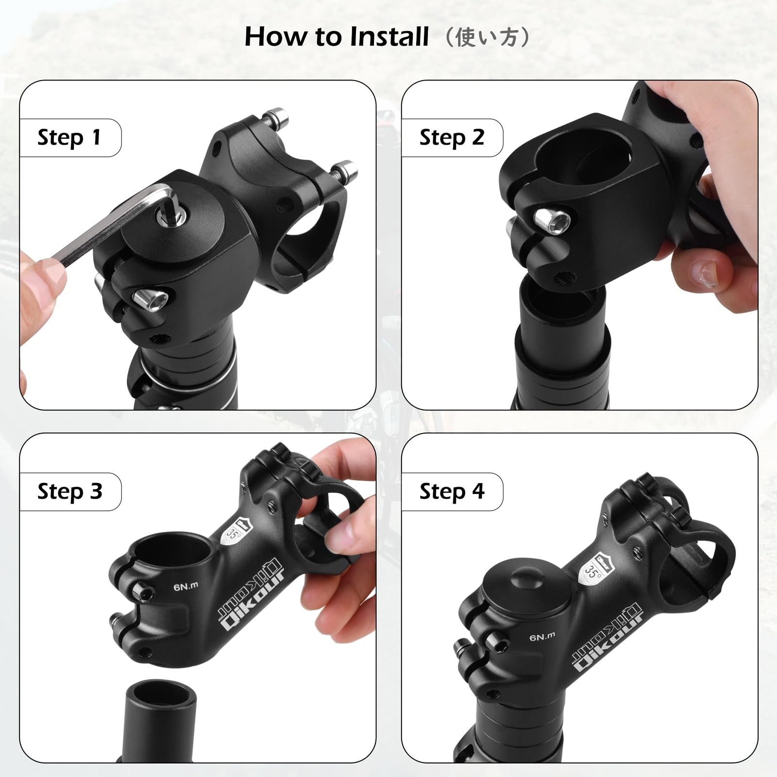 TRIWONDER 31.8 Bike Stem – 35 Degree, 70mm, 80mm, 90mm – x 80 mm, 35°