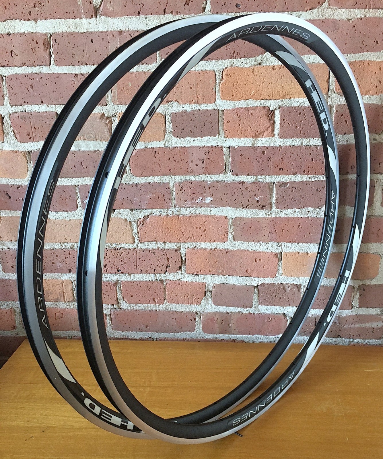 Hed Ardennes Bicycle Rim Pair 24/18 hole Rim Brake Clincher 23mm ca. 2010 New!