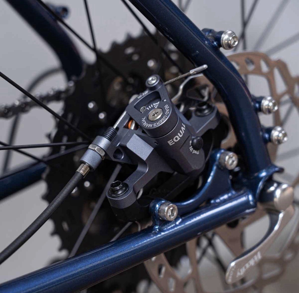 EQUAL post mount disc brake set kashima coat color new
