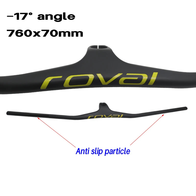 Carbon Fiber MTB Bicycle Handlebar 800mm Integrated Handlebars with Stem 28.6mm
