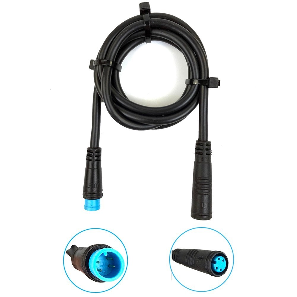 2 3 4 5 6 Pin Julet Basic Connector Waterproof Extension Cable For Ebike Display
