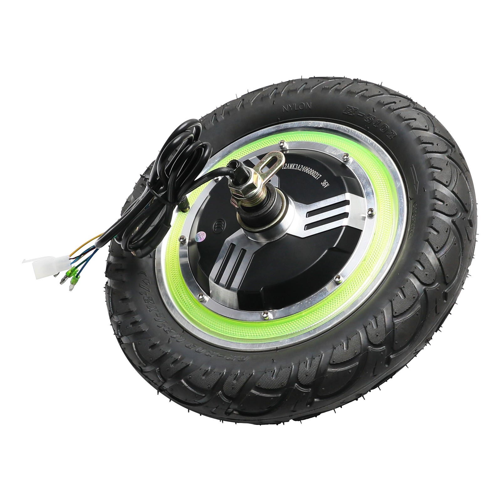 12″ Wheel Hub Motor 36V 500W Brushless Motor Disc Brake e Bike Scooter Tricycle