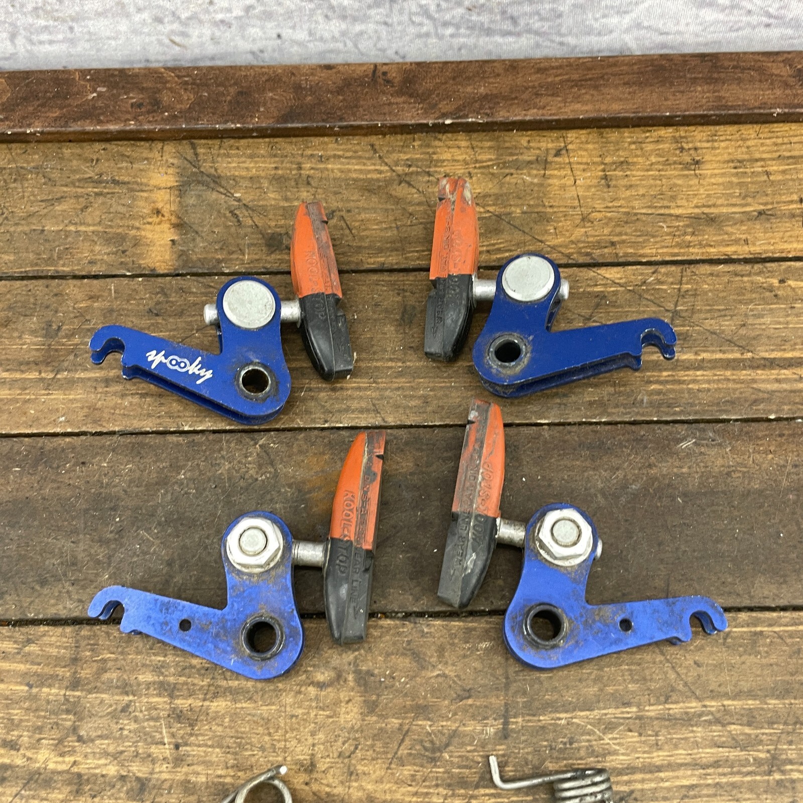 Vintage Spooky Cycles CX Brake Caliper Set Blue Cantilever Front Rear 2 Pair 90s